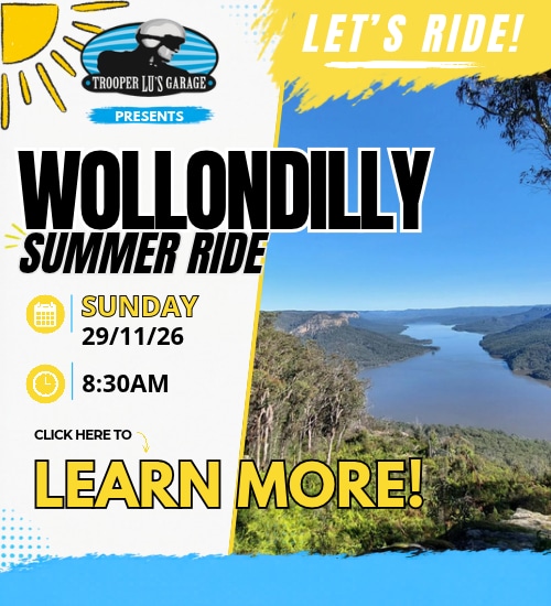 Trooper Lu's Wollondilly Summer Ride, Sunday 29 November 2026, 8:30am from 80 Heathcote Road, Moorebank to the George IV Inn, Picton
